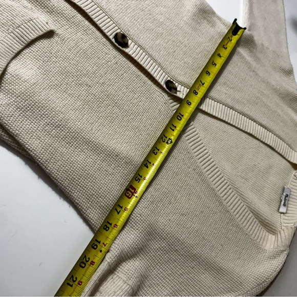 MADEWELL 100% NATURAL NWOT COTTON LONG BUTTON UP CARDIGAN 4.99SHP - Picture 4 of 6